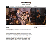 Tablet Screenshot of julianlewrymusic.com
